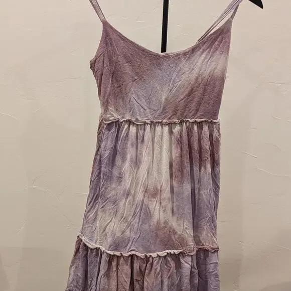 Pink Rose Lavender Tie-Dye Dress - Picture 1 of 3
